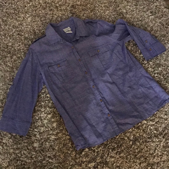 Purple button down shirt - Picture 1 of 3